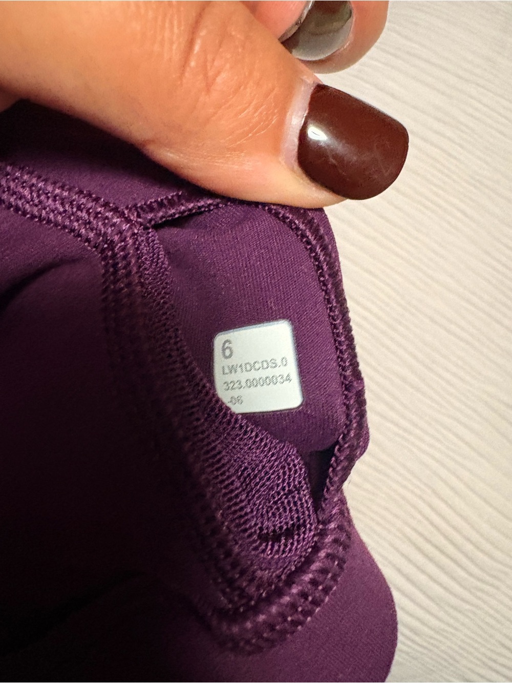 lululemon athletica Plum Purple Scoop-Neck Sports Bra Crop - Picture 3 of 3